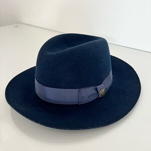 Goorin Bros Navy Blue Fedora Hat